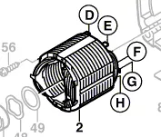 Stator 2 604 220 429 BOSCH